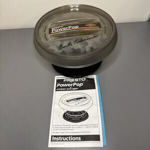 Presto PowerPop Microwave Multi-Popper Popcorn Maker Orville Redenbacher